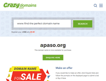 Tablet Screenshot of apaso.org